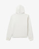 luxury streetwear Oatmeal 100% Cotton  Lightweight French Terry Hooded Sweatshirt Tonal Stitching Rib Knit Cuffs  Agni Atelier Front Embroidery Flame Icon Embroidery On Sleeve Made In New York City