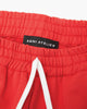 luxury streetwear shorts Red 100% French Terry Cotton from Portugal Agni Atelier Front Logo Embroidery Made In New York City